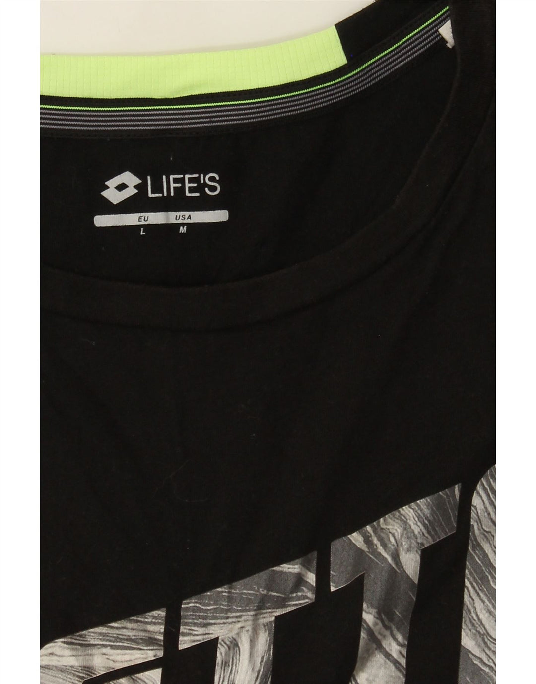 Lotto Herren Life's Graphic Vest Top Medium Schwarz