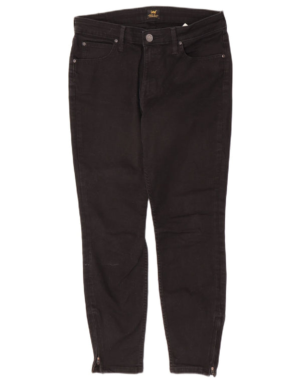 Lee Womens Scarlett Cropped Slim Jeans W30 L25 Black Cotton