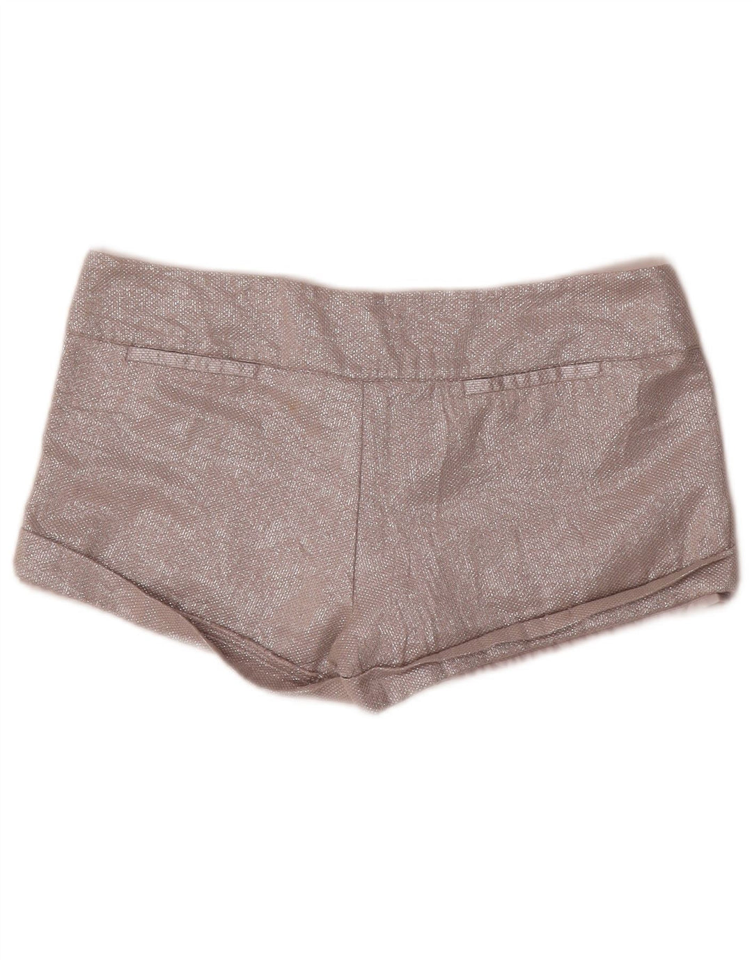 Zara Damen Trafaluc Hot Pants EU 40 Medium W30 Silber Baumwolle