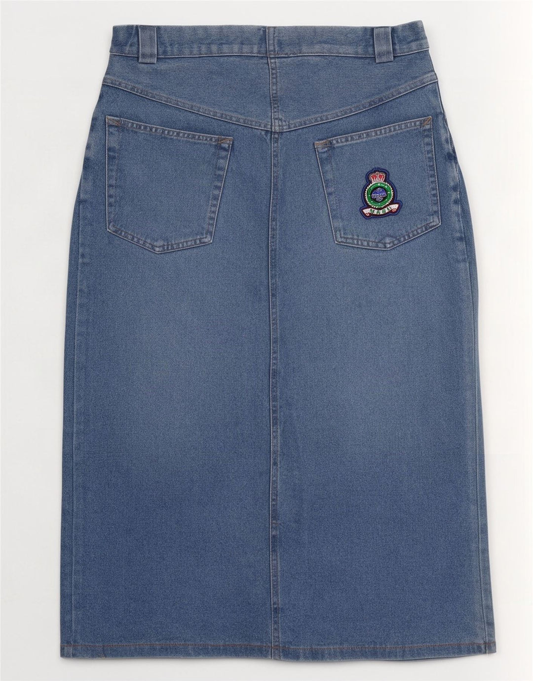 Mash Damen Jeansrock W30 Mittelblau