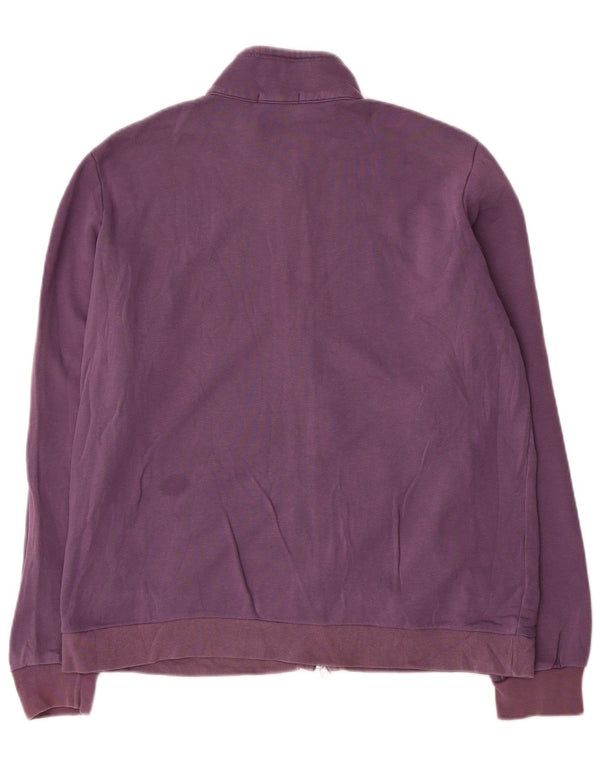Champion Womens Easy Fit Tracksuit Top Jacket UK 18 XL Purple Cotton