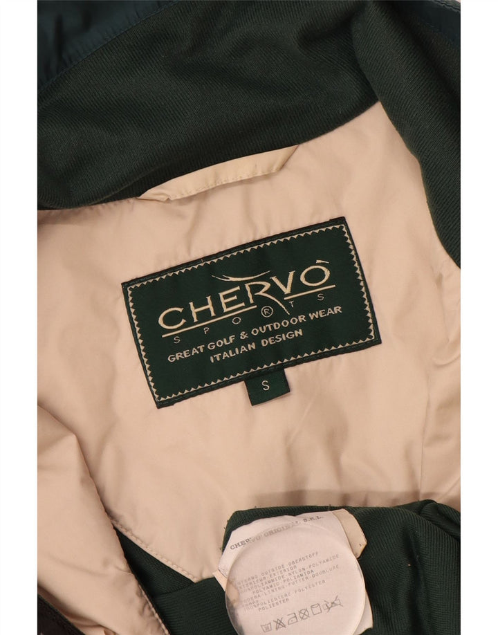 Chervo Herren-Windbreaker-Jacke mit Grafik, UK 36, klein, grün, Farbblock