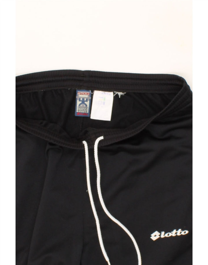 LOTTO Mens Tracksuit Trousers UK 40/42 Large  Black Polyester Vintage Lotto and Second-Hand Lotto from Messina Hembry 