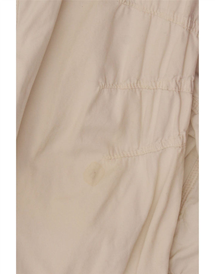 Ciao Herren Bomberjacke IT 48 Medium Off White Baumwolle