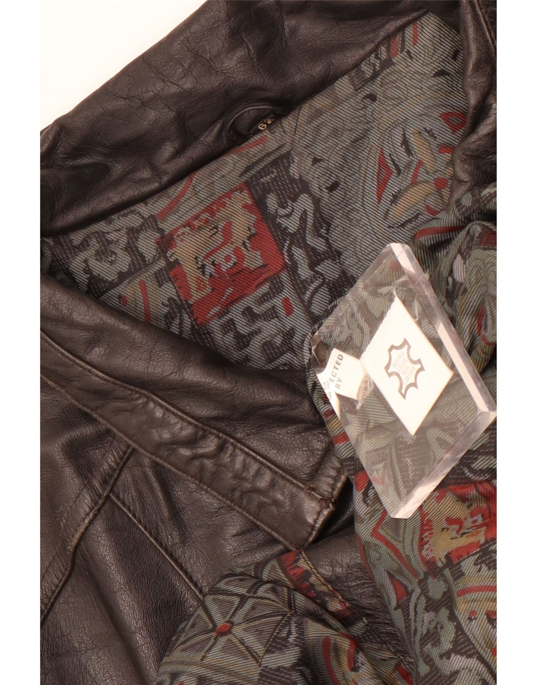 Vintage Herren Lederweste IT 62 6XL Schwarzes Leder