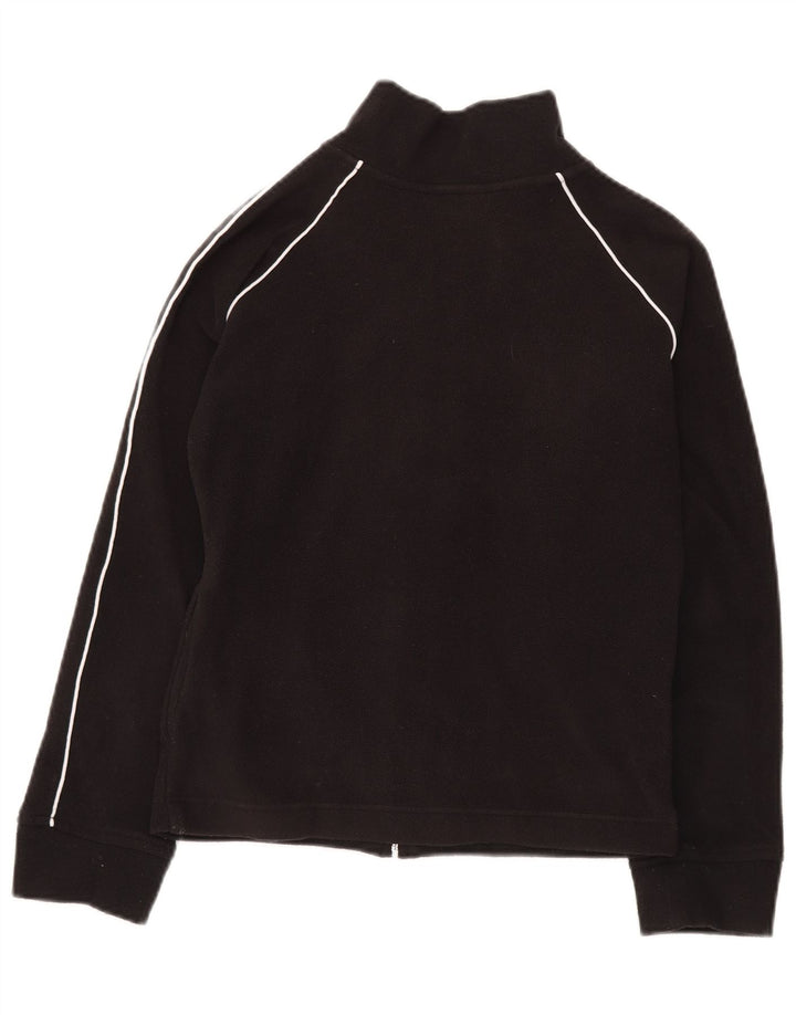 REEBOK Damen Fleecejacke UK 10 Small Schwarz Polyester