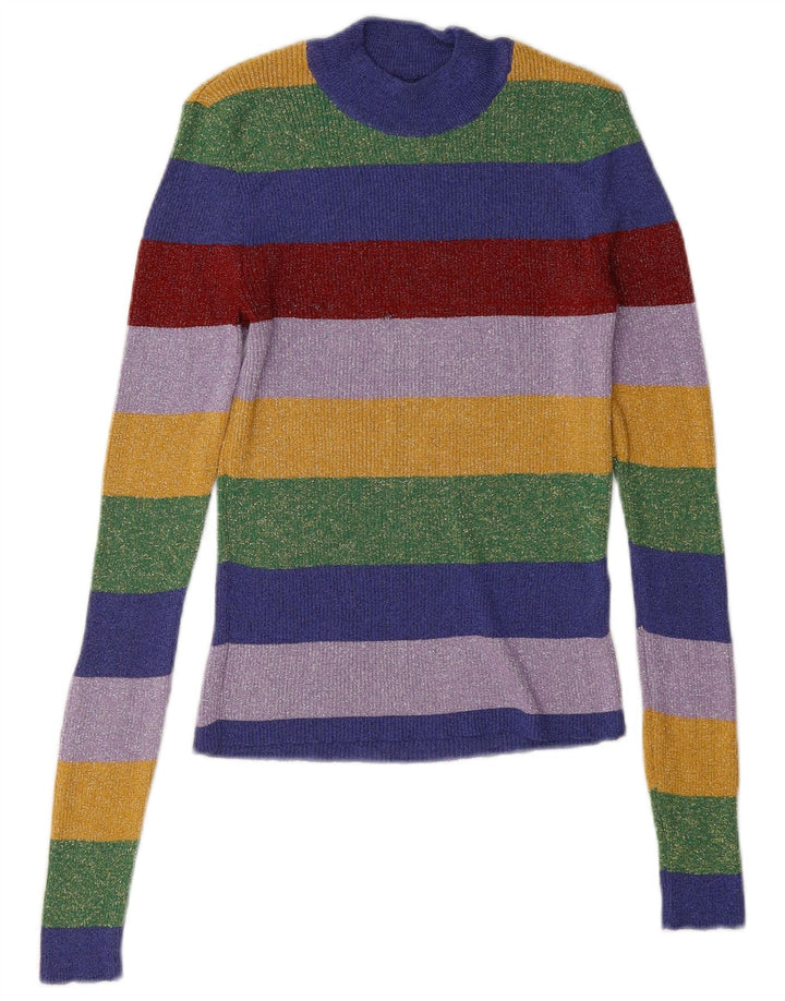 Zara Damen-Blusenoberteil, Gr. 40, Größe S, mehrfarbig, gestreift