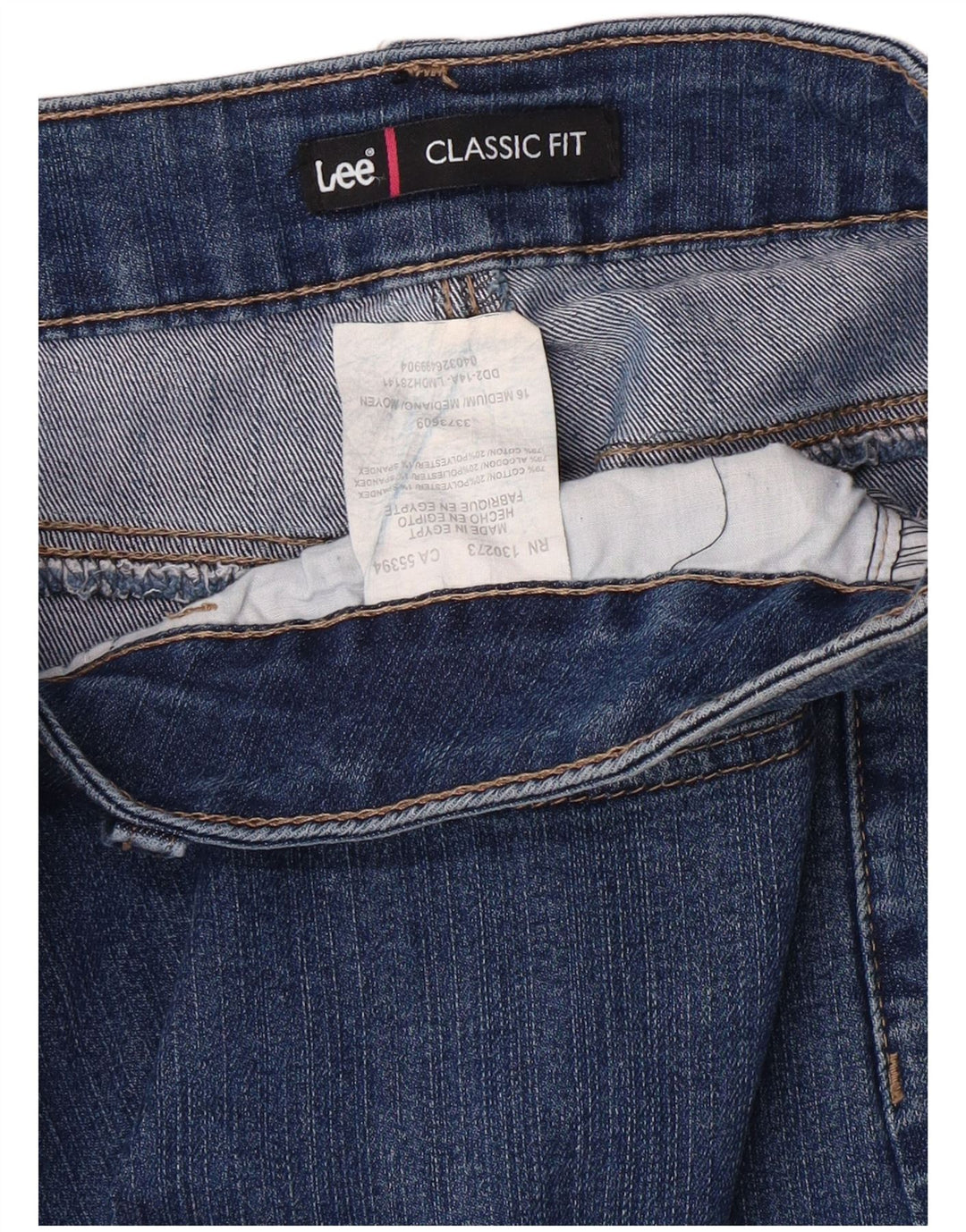 LEE Damen-Capri-Jeans mit klassischer Passform, US 16, 2XL, W34, L22, blaue Baumwolle