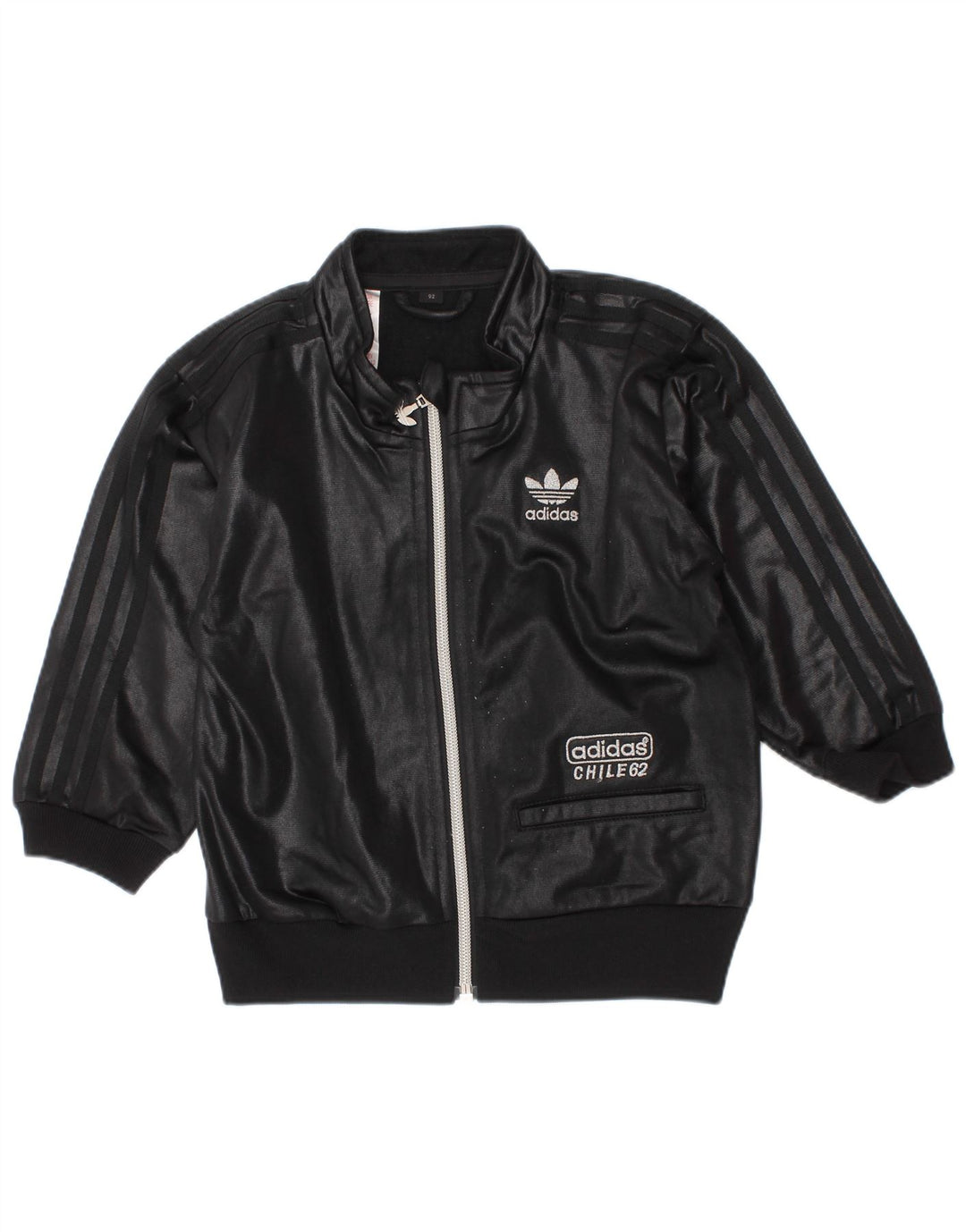 Adidas Baby-Jungen-Trainingsanzug-Top-Jacke, 18–24 Monate, schwarzes Polyester