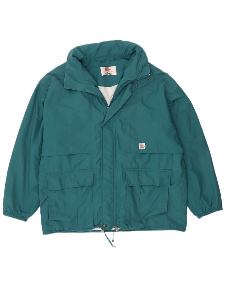 Elho Herren-Windjacke mit Kapuze, UK 42, XL, Blau