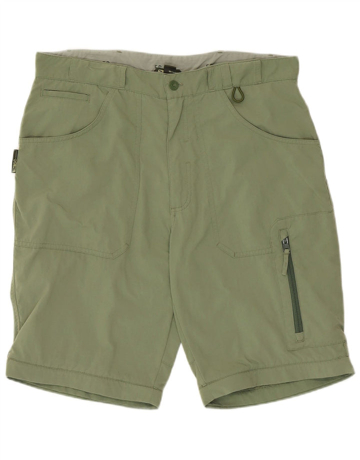 Vintage Herren Cargo Shorts Groß W34 Grün