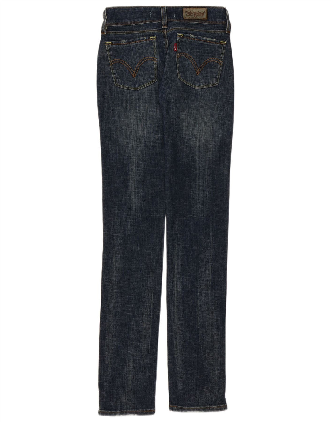 Levi's Damen 571 Slim Jeans W26 L34 Marineblau Baumwolle