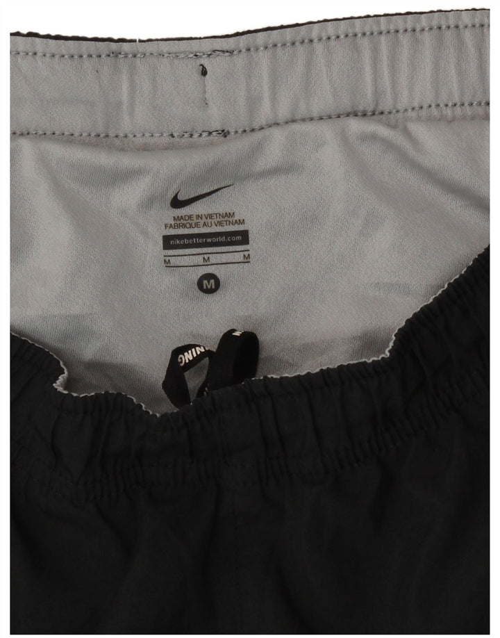 Nike Herren-Sportshorts, mittelgroß, Schwarz, Colourblock-Polyester, Sport