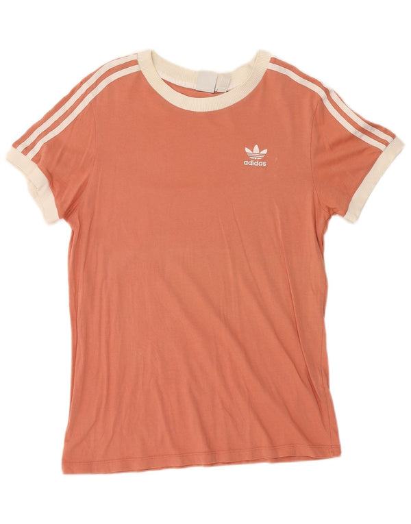 Adidas Damen T-Shirt Top UK 8 Small Pink
