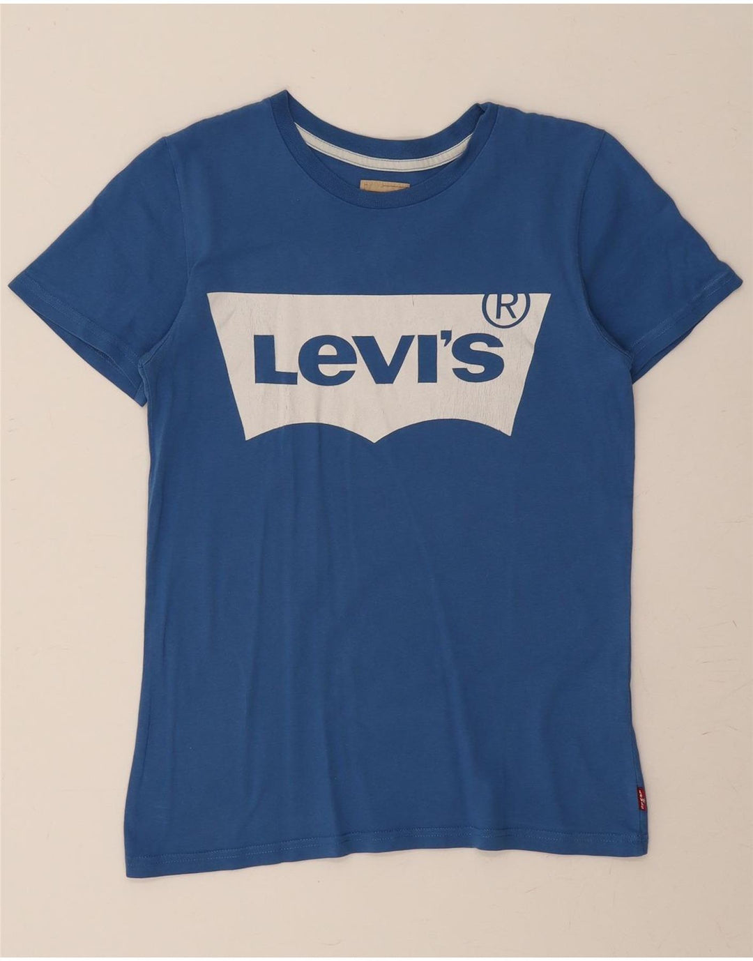 LEVI'S Boys Graphic T-Shirt Top 13-14 Years Blue Cotton Vintage Levi's and Second-Hand Levi's from Messina Hembry 