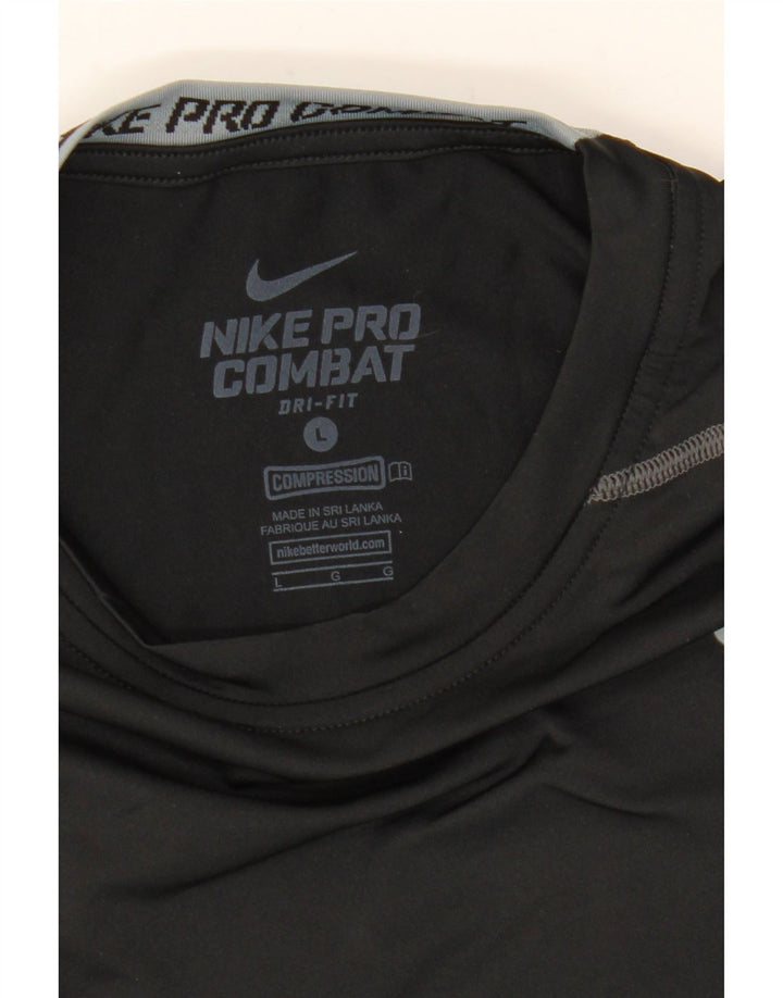 NIKE Herren Dri Fit Graphic T-Shirt Top Large Schwarz