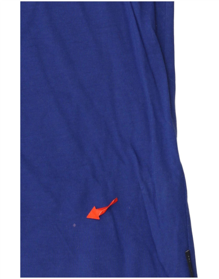 TED BAKER Herren-Poloshirt, Größe 5, XL, blaue Baumwolle