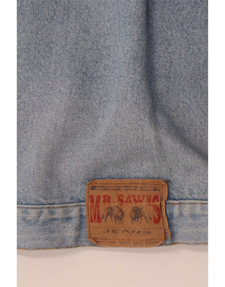 Vintage Herren Jeansjacke UK 40 Groß Blau