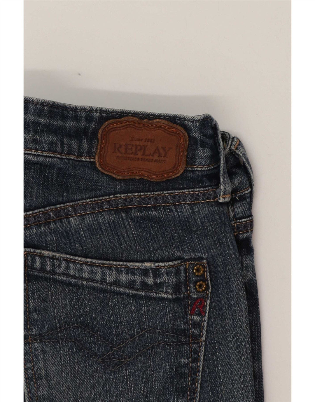 Replay Damen Slim Jeans W29 L31 Blau