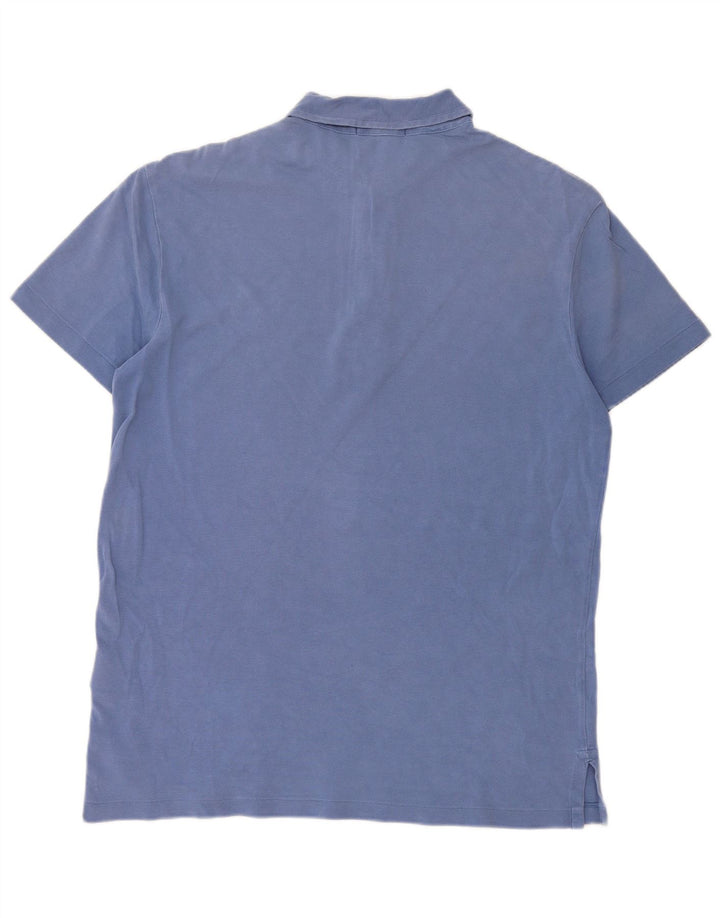 POLO RALPH LAUREN Herren-Poloshirt aus mittelblauer Baumwolle