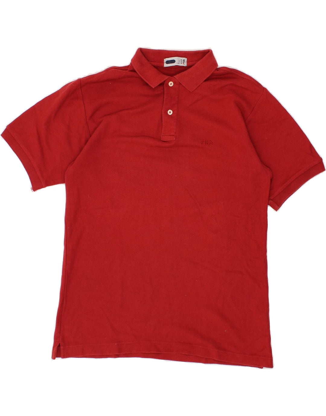 FILA Mens Polo Shirt IT 48 Small Red Cotton Vintage Fila and Second-Hand Fila from Messina Hembry 