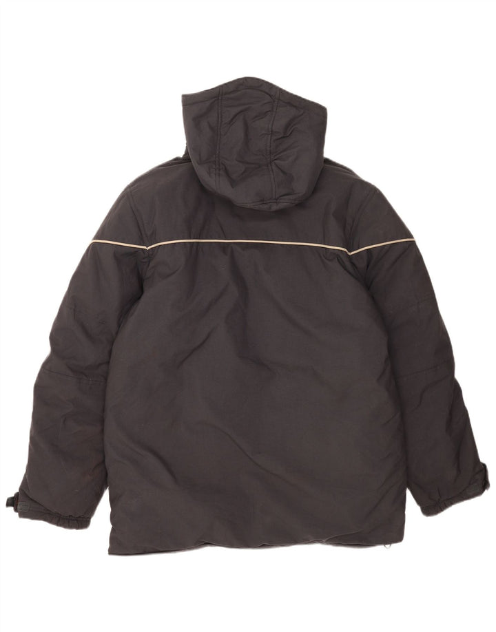Nike Herren-Jacke mit Kapuze, gepolstert, UK 39/41, mittelgraues Nylon
