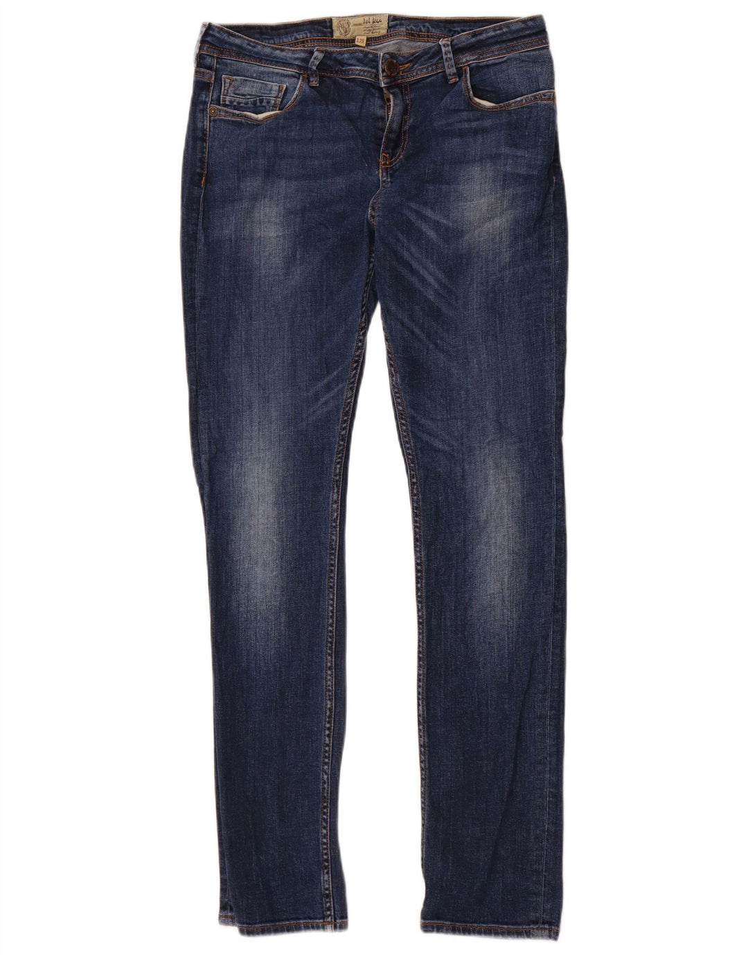 Fat Face Damen Slim Jeans UK 12 Medium W30 L30 Blau