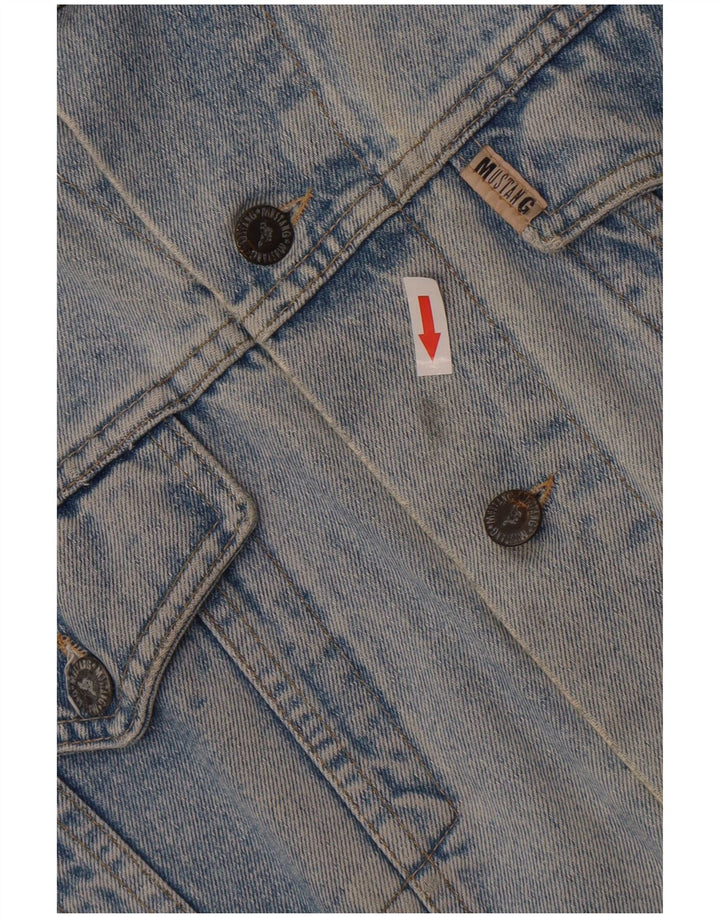 Mustang Herren Jeansjacke UK 40 Large Blau