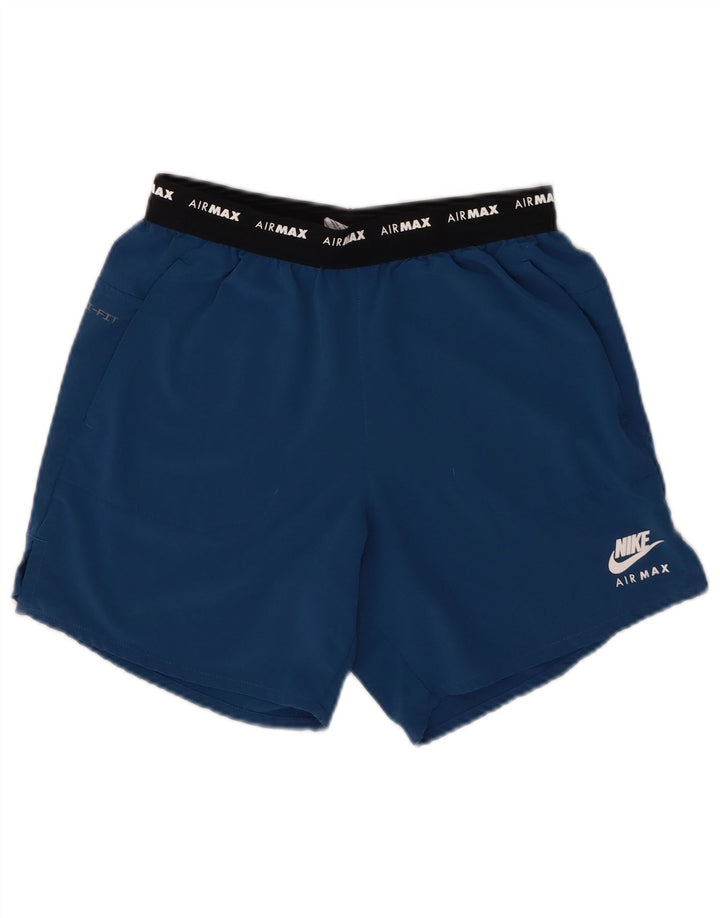 Nike Herren Air Max Graphic Sportshorts, klein, blaues Farbblock-Polyester