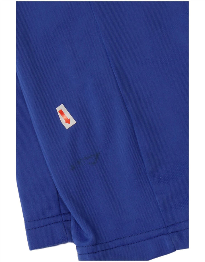 Errea Herren-Trainingshose mit Grafik, mittelblaues Farbblock-Polyester
