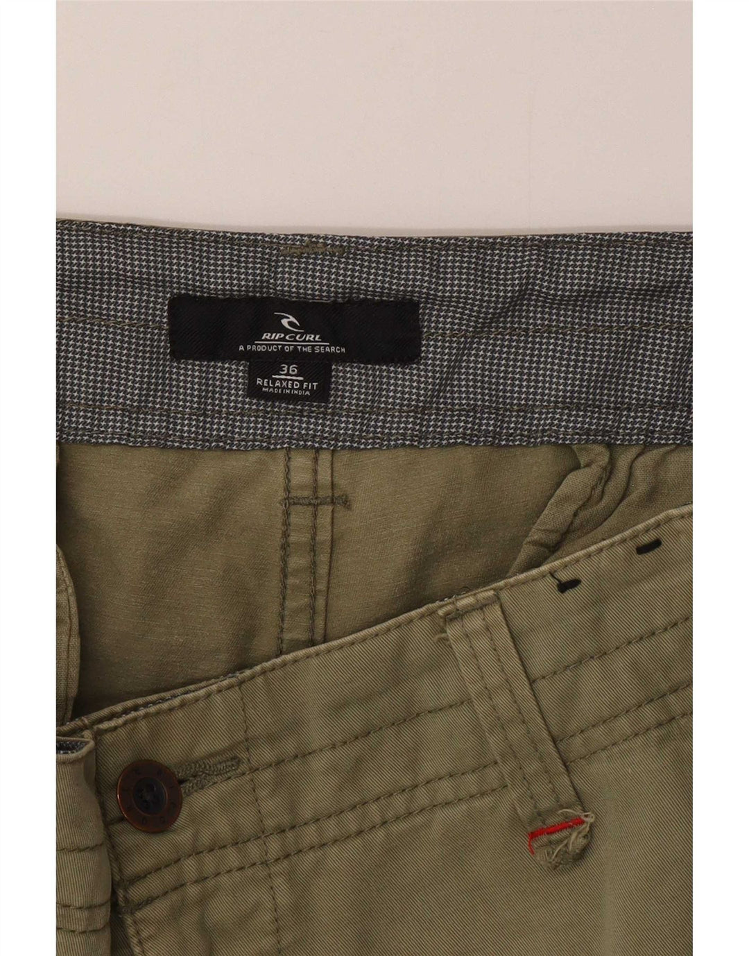 Rip Curl Herren-Cargoshorts mit entspannter Passform, W36, große Khaki-Baumwolle