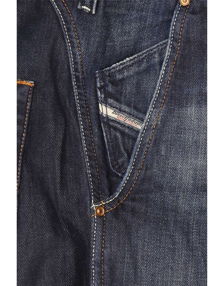 Diesel Herren Pheyo Distressed Straight Jeans W33 L34 Marineblaue Baumwolle