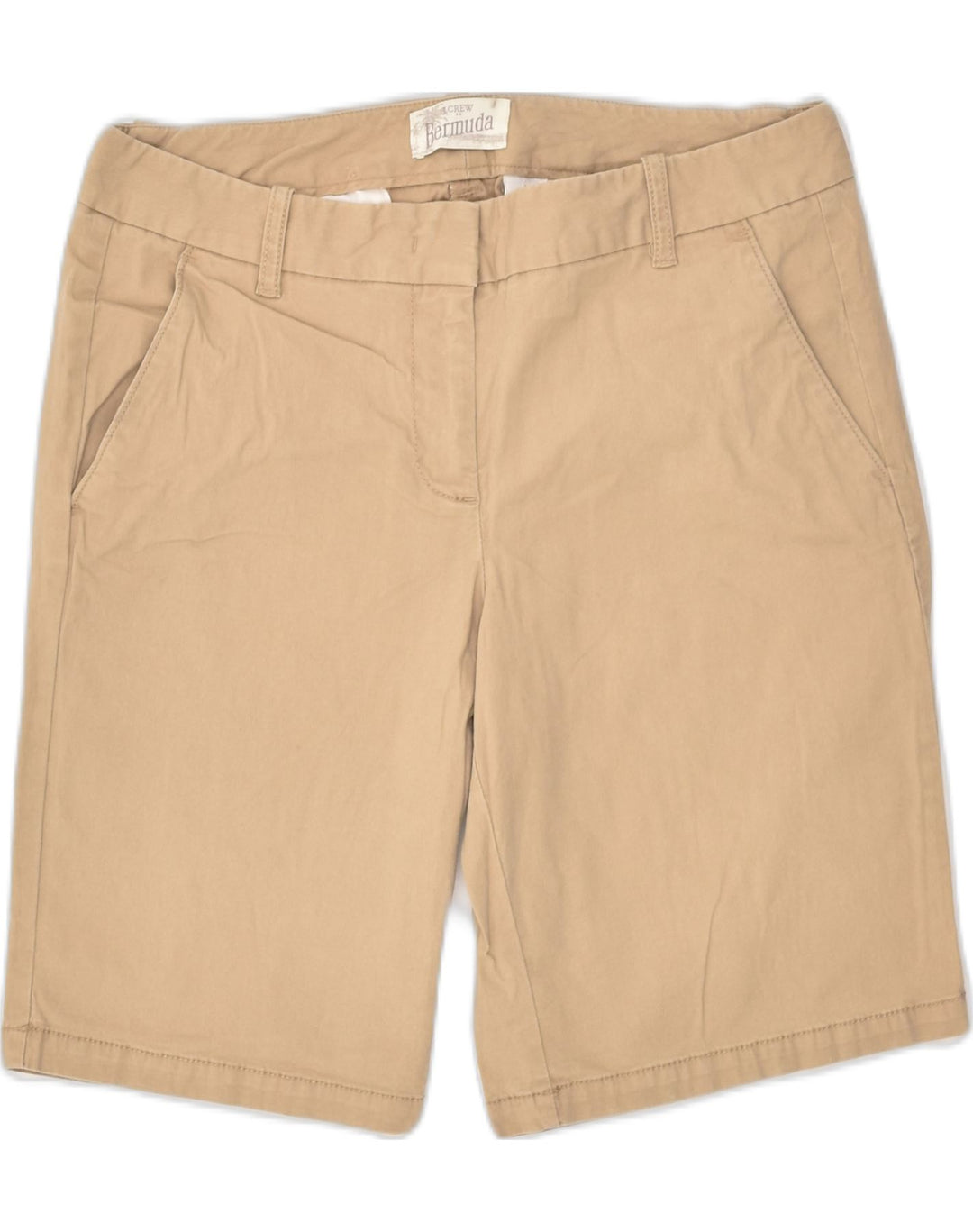 J. CREW Womens Chino Shorts US 2 XS W28 Beige Cotton | Vintage J. Crew | Thrift | Second-Hand J. Crew | Used Clothing | Messina Hembry 