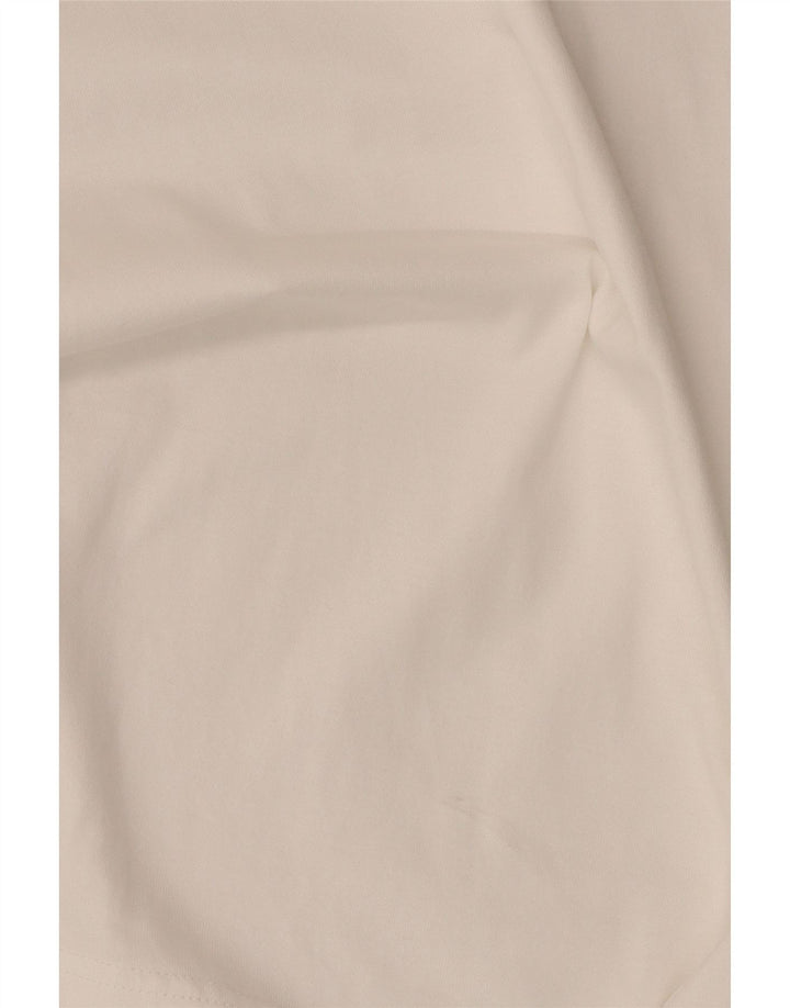 Diesel Damen Grafik-T-Shirt-Kleid UK 14 Mittelweiß