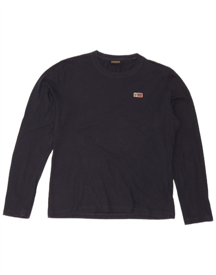 Napapijri Herren-Top, langärmelig, groß, Marineblau