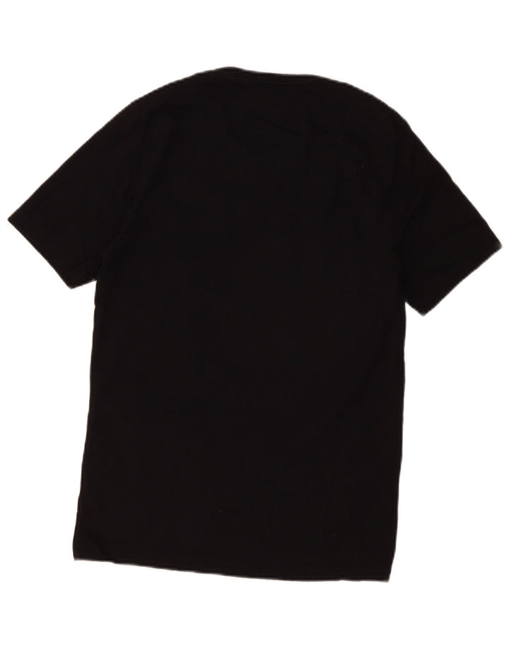 Hugo Boss Slim Fit T-Shirt-Oberteil für Herren aus mittelschwarzer Baumwolle