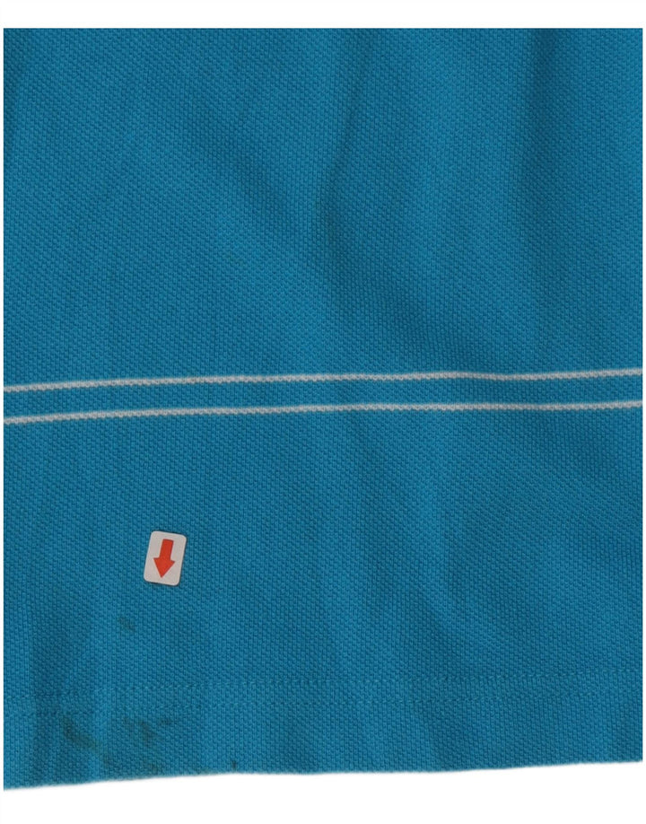 Chaps Herren-Poloshirt XL, blau gestreift, Baumwolle