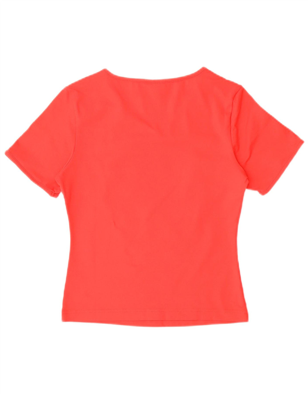 Adidas Damen T-Shirt Top UK 12 Mittelrotes Polyester