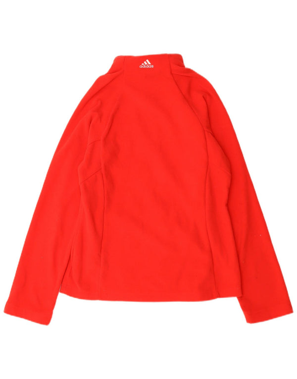 Adidas Damen Graphic Pullover Trainingsanzug Top Jacke UK 8 Small Rot