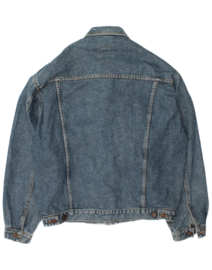 Casucci Herren Jeansjacke UK 38 Mittelblaue Baumwolle