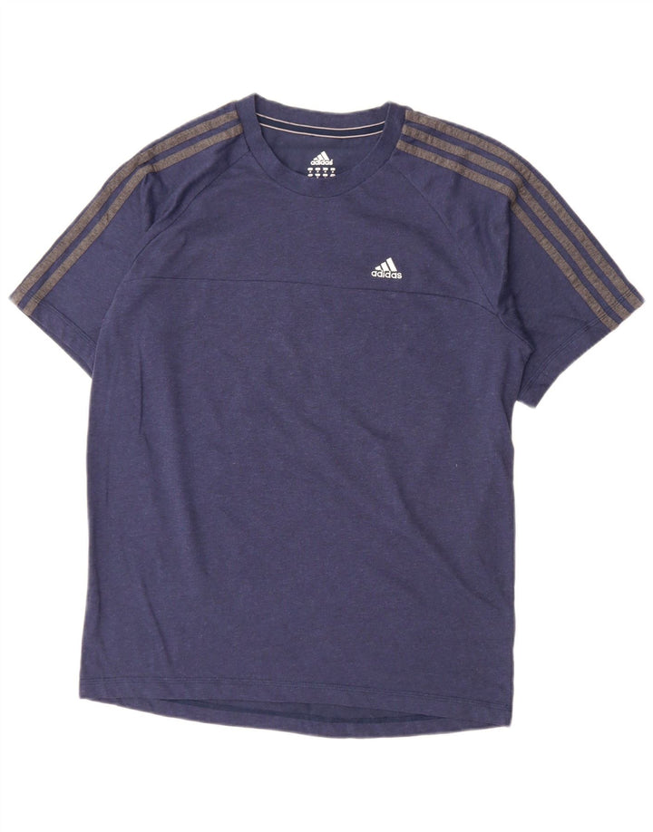 Adidas Herren Climalite T-Shirt Top Medium Marineblau Baumwolle