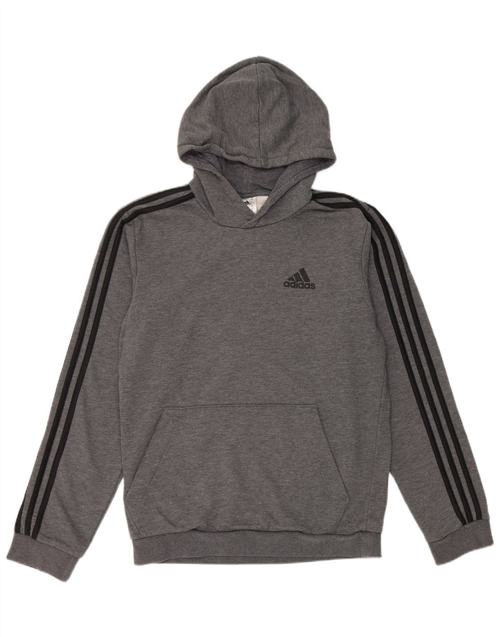 Adidas Herren Kapuzenpullover, Größe S, Grau, Baumwolle
