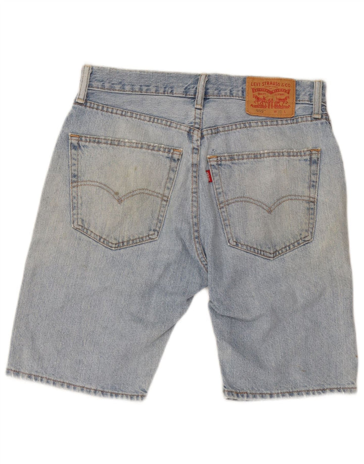 Levi's Herren 505 Distressed Denim Shorts W31 Mittelblaue Baumwolle