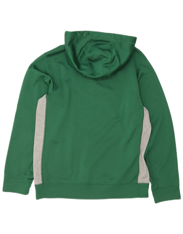 Nike Herren Therma-Fit Kapuzenpullover, klein, grün, Farbblock-Polyester