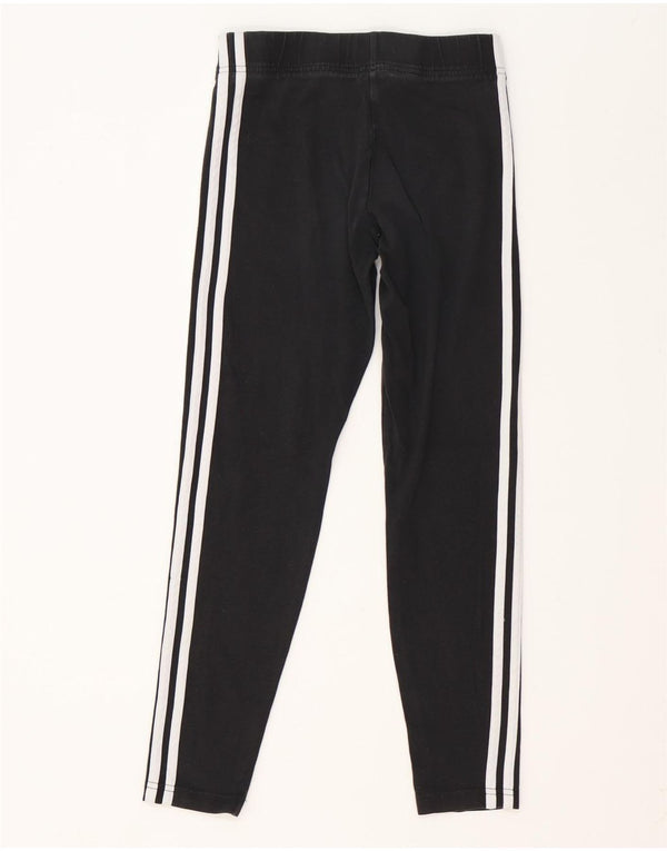Adidas Mädchen-Leggings, 13–14 Jahre, schwarze Baumwolle