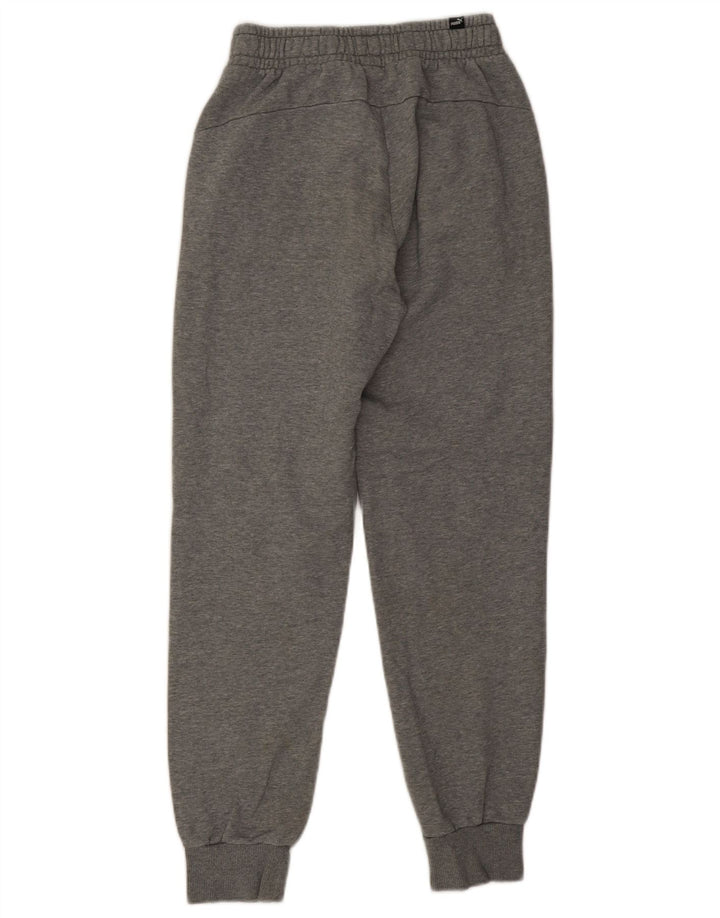 Puma Herren-Trainingshose, Jogginghose, klein, grau gefleckte Baumwolle