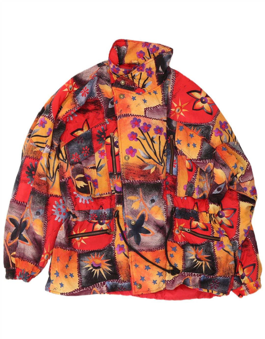 Vintage Herren Windjacke EU 48/50 Medium Mehrfarbiges Polyamid