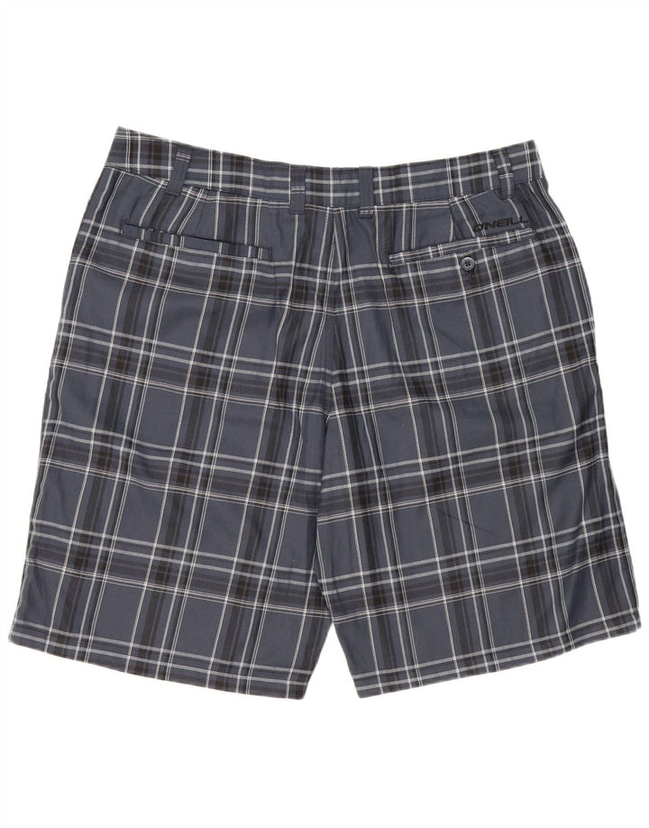 O'Neill Herren Chinoshorts W40 XL Marineblau kariertes Polyester