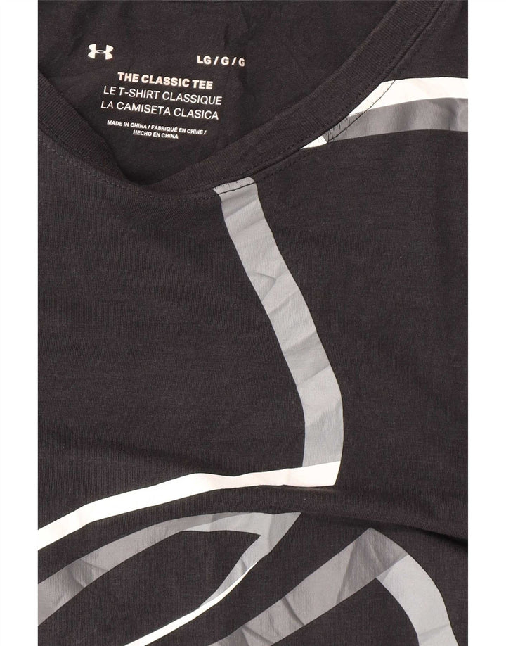 Under Armour Damen Graphic T-Shirt Top UK 16 Large Grau
