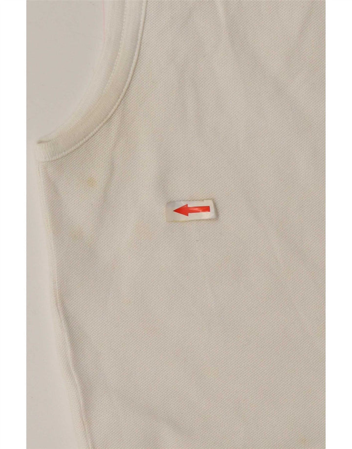 Lacoste Damen-Trägershirt, Größe 40, mittelweiße Baumwolle